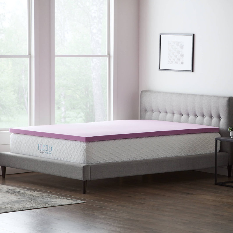 Lavender Infused 2" Memory Foam Mattress Topper